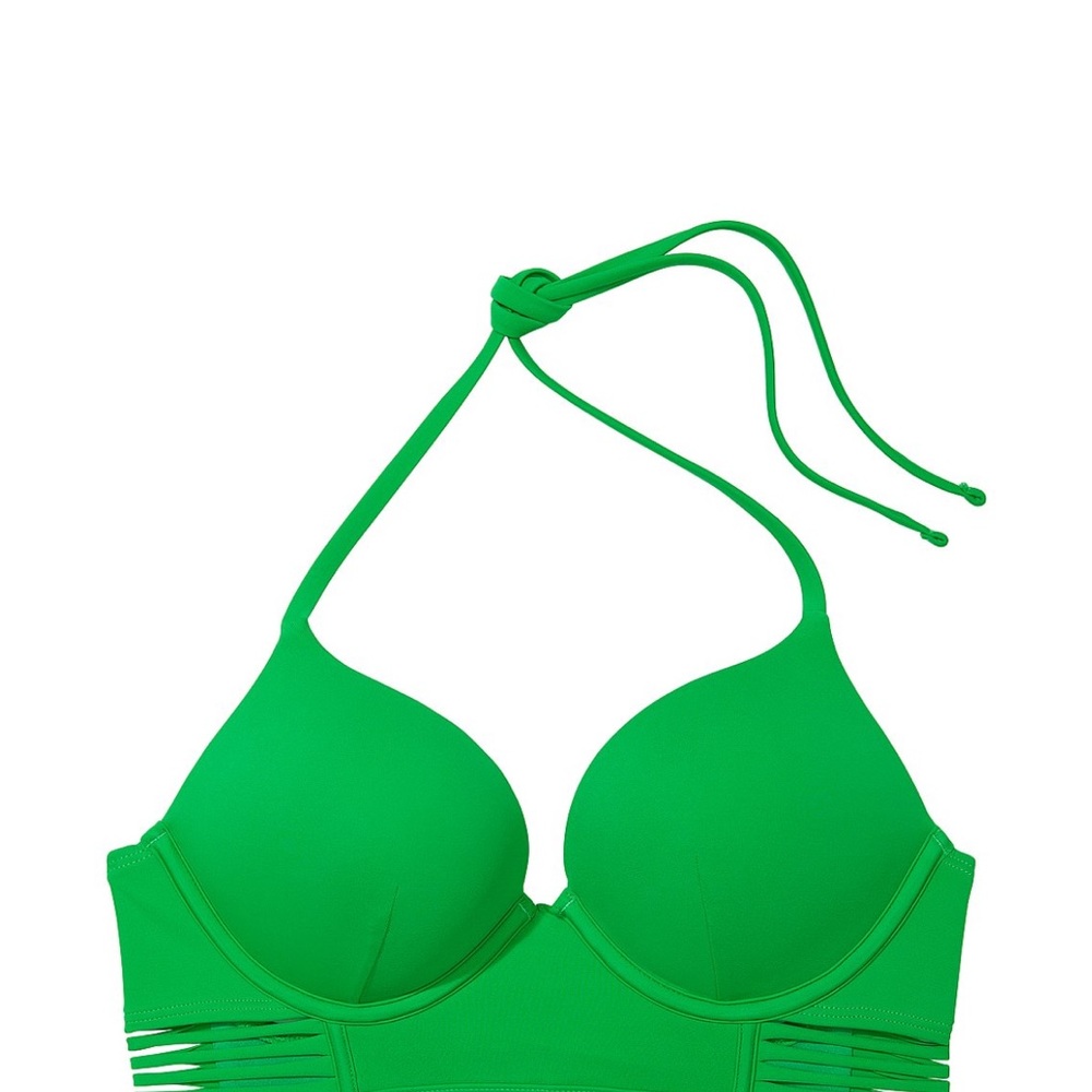 VS Archives Swim Bombshell Push-Up Longline Bikini Top 34D